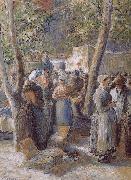 Camille Pissarro market oil painting on canvas